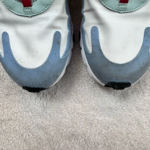 Nike Womens Air Max 270 React Blue Red Athletic Shoes Sneaker AT6174-002 Size 9 - Picture 7 of 8